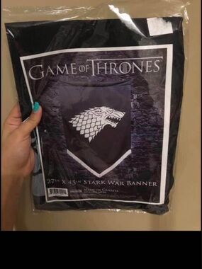 House of Stark banner flag stark game of thrones 27 by 45